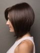 Dark Brown Bob Style Lace Front Monofilament Synthetic Hair Wig
