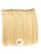 14" Straight Blonde 100% Human Hair Weft Hair Extensions