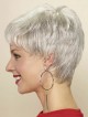 Fashion Synthetic Grey Wigs Online Sale