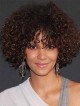 Curly Capless Synthetic Hair Wigs With Bangs