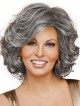Raquel Welch Gray Human Hair Celebrity Wigs