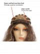 Long Curly Synthetic Red 3/4 Cap Wig