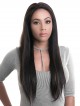 Lustrous long straight sliky hair lace front wigs 100% human hair
