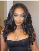 Natural middle part rinka body wavy hair lace front wigs 