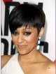 Natural short Straight capless sythetic wig hair