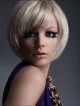 Synthetic Capless Hair Bob Wig With Side Bangs