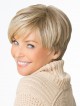 Short Straight Blonde Synthetic Hair Wig
