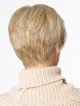 Short Straight Blonde Synthetic Hair Wig