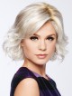 Platinum Blonde Synthetic Lace Front Bob Wavy Wig