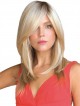 16" Straight Blonde 100% Human Hair Mono Hair Pieces