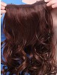 10" Wavy Auburn 100% Human Hair Pressure Clips Ponytails