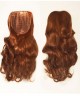 22" Wavy Auburn 100% Human Hair 1/2 Wigs Hair Pieces
