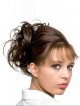 6" Brown Heat Friendly Synthetic Hair Scrunchie Hair Wraps
