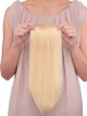 Clip In Blonde Human Hair Top Piece