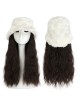 Long Wavy Hat Wigs for Cancer Patients 