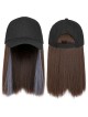 Fashion Young Lady Straight Hat Wigs on Sale