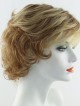 Short Textured Wavy Wig with Bangs