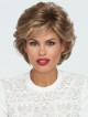 Short Textured Wavy Wig with Bangs