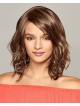 Shoulder length Monofilament top wig with lace front