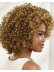 Stylish Bob Wig With Collar-Length Layers Of Bouncy Spiral Curls