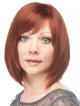 100% Hand-tied Full Lace Chin Length Straight Wig With Bangs