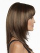 Shoulder Length Straight Human Hair Wig With Bangs