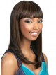 Long Straight Synthetic Hair Wig With Full Bangs