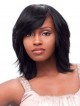 Short Straight Synthetic Women Hair Wig With Side Bangs