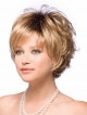 Synthetic Wig Women's Wavy Short Wig With Bangs