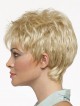 Short Straight Pixie Cut Synthetic Capless Wig