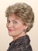 Grey Synthetic Short Wavy Hair Wig For Women