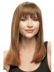 Human Hair Wavy Lace Wig With Full Bangs