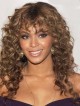Long Curly Wig With Bangs Capless Hair Wig