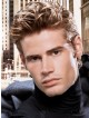 Lace Front Monofilament Short Straight Mens Hair Wig
