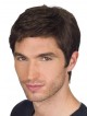 Mens Lace Front Mono Top Straight Human Hair Wig