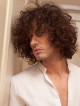 Synthetic Hair Short Curly Hair Wig With Bangs For Men