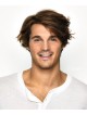 Lace Front Curly Synthetic Mens Hair Wig