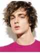 Mens Curly Synthetic Hair Wig