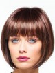 Straight Capless Synthetic Wig With Full Bangs