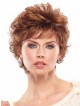 Short Curly Synthetic Capless Wig With Bangs