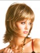 Shoulder Length Straight Women Wig With Bangs