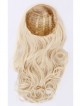 Beautiful mid-length Blonde Wavy 3/4 Wigs