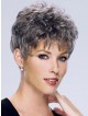 Cropped Curly Grey Women Hair Wig