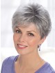 Curly Synthetic Short Grey Hair Wig 