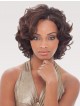 Woman Fluffy Short Curly Lace Front Human Hair Wig